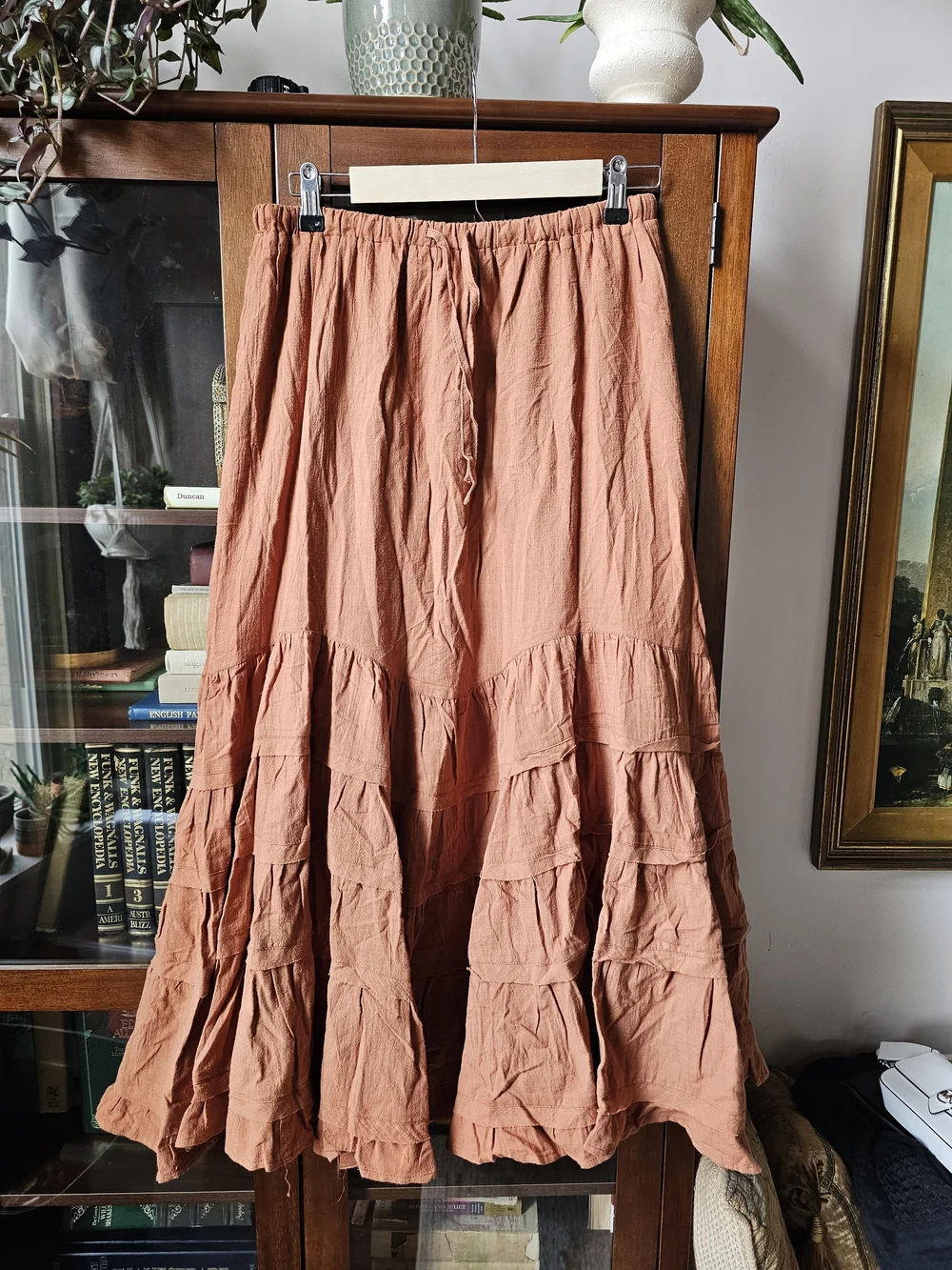 100% Cotton Tiered Maxi Skirt - Picture 1 of 4